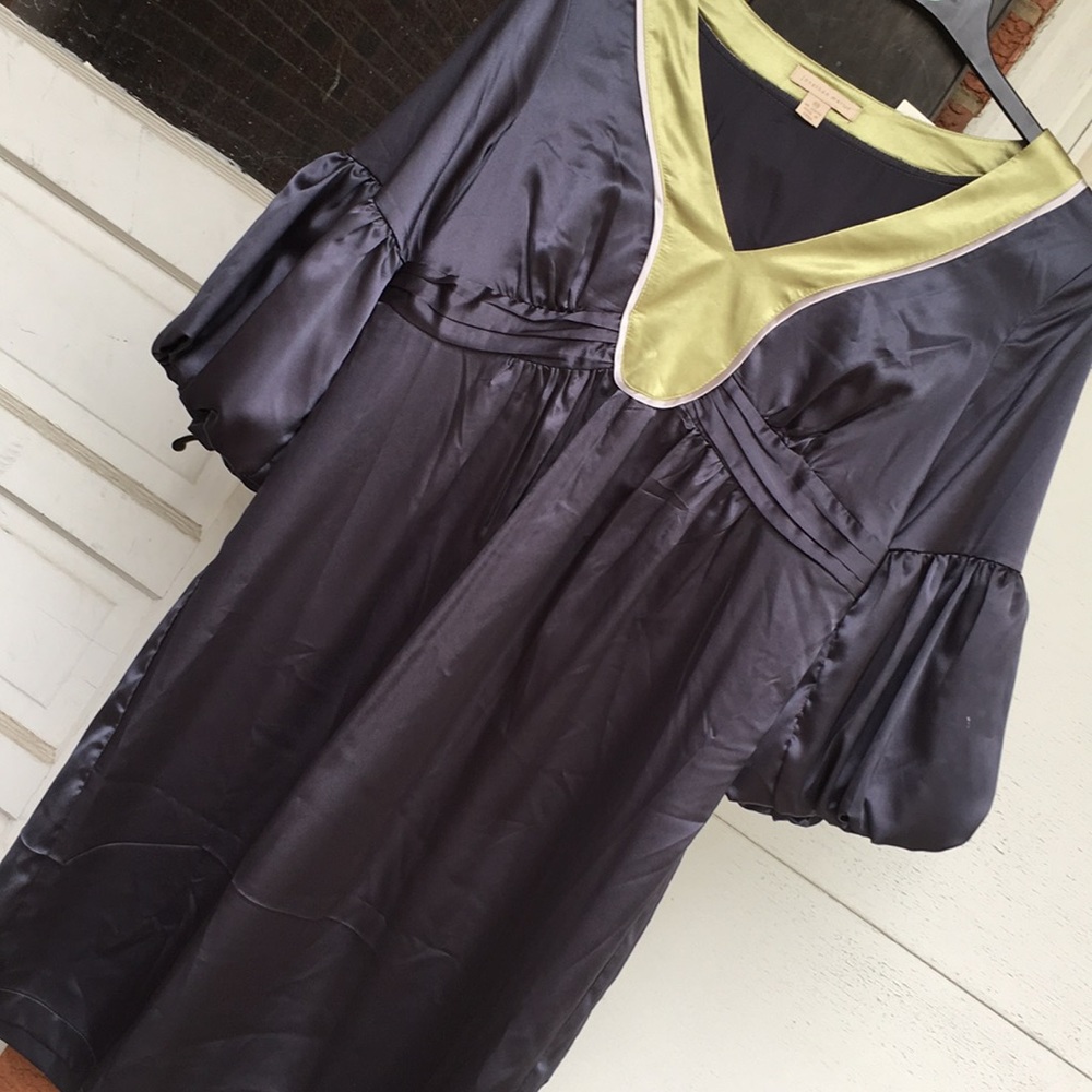 NWT Jonathan Martin empire waist satin dress